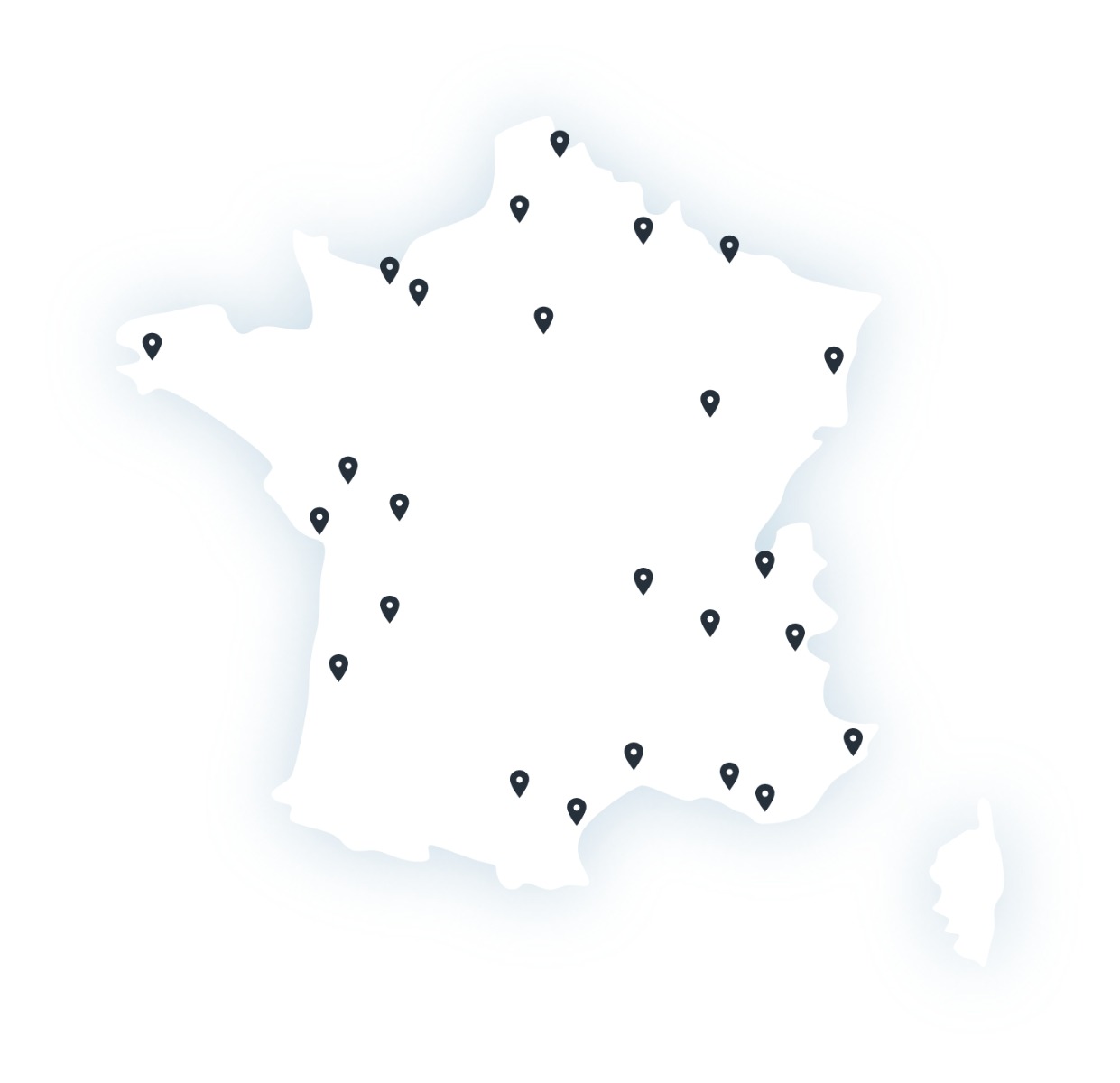 Retrouvez-nous dans 25 villes en france